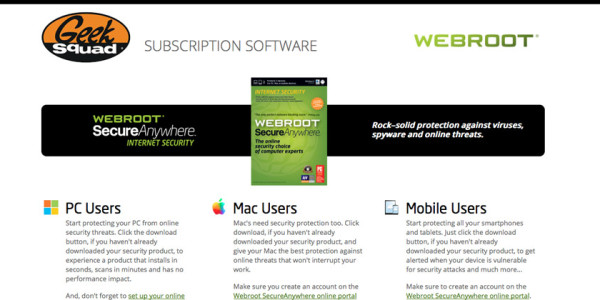 Geek Squad Microsite Design